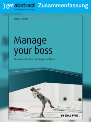 cover image of Manage your Boss (Zusammenfassung)
